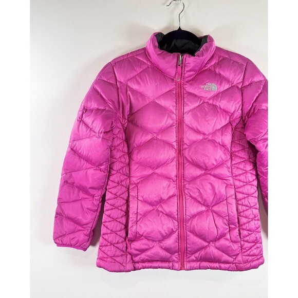 The North Face Girls Jacket Pink Aconcagua 550 Fill Power Down Puffer Size XL - Picture 5 of 11